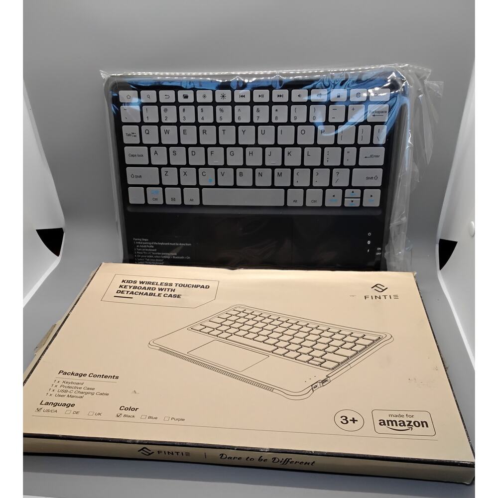 Fintie Kids Wireless Keyboard, designed for Amazon Fire HD 10 tablet.